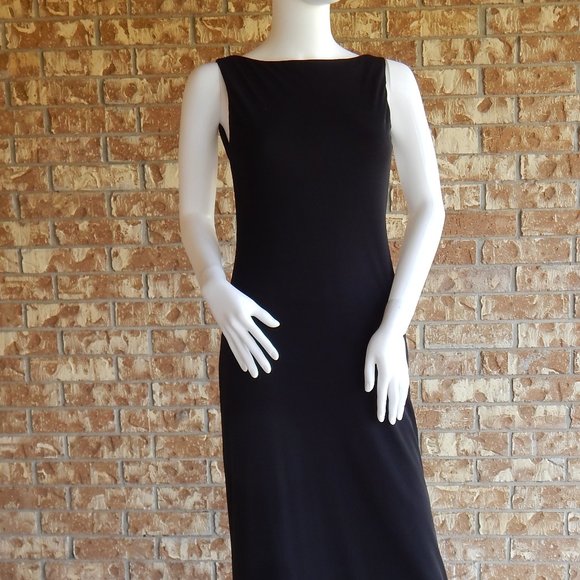 Laundry size 4 LONG BLACK LOW BACK CHIC DRESS - Picture 4 of 15